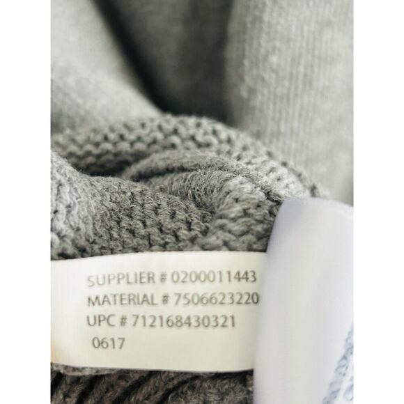 Chaps Ralph Lauren 631K00 Mens Size XL 100% Cotton Winter Grey Crewneck Sweater - Picture 3 of 15